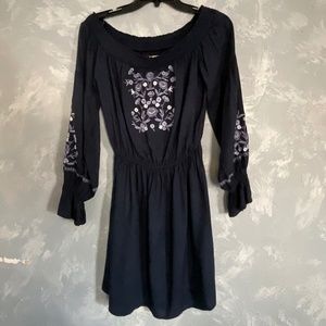 Navy blue Hollister mini dress stitched size medium